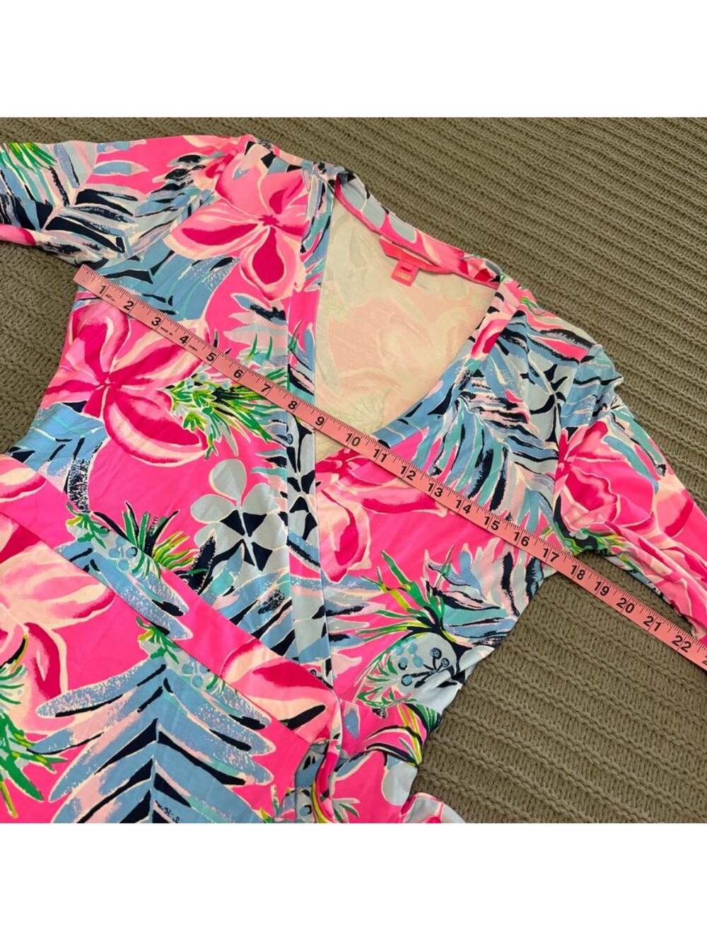 Lilly Pulitzer JessaLynne Romper cockatoo pin pretty in pink size medium - Picture 5 of 9
